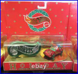Hot Wheels 1996 Christmas Holiday 4 Car Set (1-4 of 4)