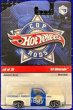 Hot Wheels'83 Chevy Silverado Cop Rods New DHL shipping From Japan