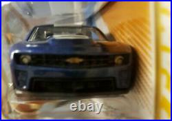 Hot Wheels Camaro Zl1 Blue Variation From Sema With Headlights And Chevy Symbol