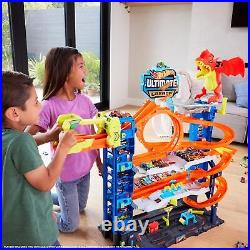 Hot Wheels City Ultimate Garage Playset with 2 Die-Cast Cars