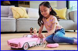 Hot Wheels RC Barbie Corvette, Battery-Operated Remote-Control Toy Car from Bar