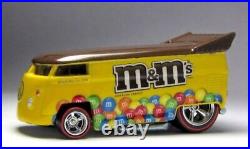 Hot Wheels Volkswagen Drag Bus m&m's 2014 Yellow Extreme Rare New from Japan