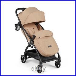 Ickle Bubba Aries Max Autofold Stroller with Footmuff Biscuit Beige Compact fold