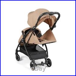 Ickle Bubba Aries Max Autofold Stroller with Footmuff Biscuit Beige Compact fold