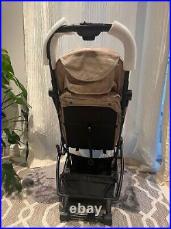 Ickle Bubba Aries Max Autofold Stroller with Footmuff Biscuit Beige Compact fold