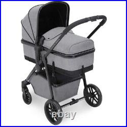 Ickle Bubba Moon 2-in-1 Carrycot & Pushchair Travel System Space Grey EX-DISPLAY