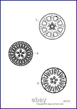 Jaguar Genuine Alloy Road Wheel For XJ 2003-2009 From G00442 To H32732 C2C17295