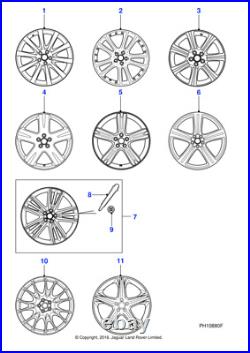 Jaguar Genuine C2P1911 Alloy Road Wheel Fits XK 2006-2014 (From B00379)