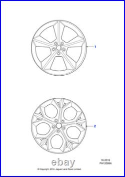 Jaguar Genuine C2P26039 Alloy Road Wheel Fits XK 2006-2014 (From B00379)