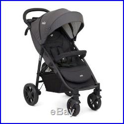 Joie Litetrax 4 Wheel From Birth Compact Folding Stroller Pushchair Buggy Coal