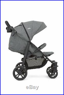Joie Litetrax Chromium 4 Wheel Pushchair Stroller From Birth Baby Toddler Buggy