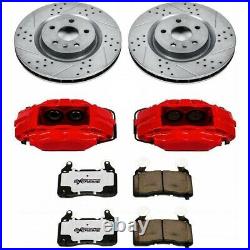 KC1120-26 Powerstop 2-Wheel Set Brake Disc and Caliper Kits Front for Legacy