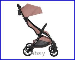 Kikkaboo Cloe Baby Stroller Pushchair Cabin-Approved Rubber Tires Pink