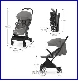 Kinderkraft INDY 2 Compact Pushchair Grey