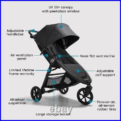 Latest Baby Jogger City Mini GT2 Opulent Black All Terrain Pushchair 0 to 22kg