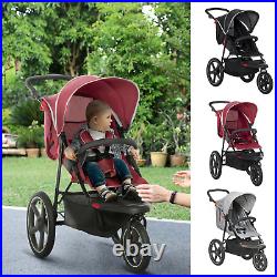 Lightweight Running Pushchair With Fully Reclining from Birth to 3 Years