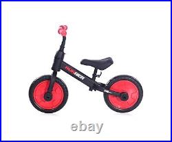 Lorelli Runner 2 in 1 balance bike with EVA wheels Red and Black From 3-5 Years