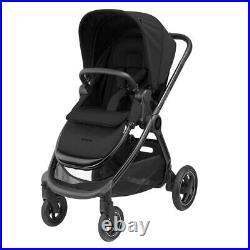 Maxi-cosi Adorra Luxe Baby Stroller Pushchair Shock Absorb Wheels Twillic Black