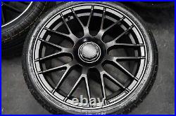 Mercedes E Class C63 Style AMG 19'' Inch Alloy Wheels & Tyres NEW X4 Matt Black