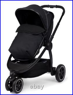 Mothercare Journey 3-Wheel Black Baby Travel System-Black