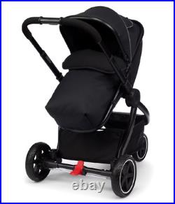 Mothercare Journey 3-Wheel Black Baby Travel System-Black