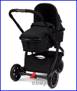 Mothercare Journey 3-Wheel Black Baby Travel System-Black