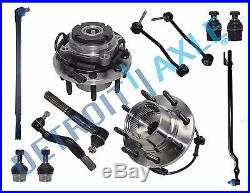 New 12pc Kit Front Wheel Hub & Bearing SRW Coarse Thread withABS FROM 3/22/99- 4x4