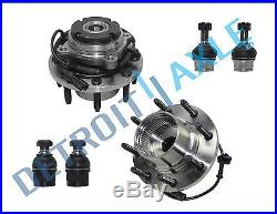 New 6pc Front Wheel Hub & Bearing Kit SRW Coarse Thread From 3/22/99 4x4 withABS