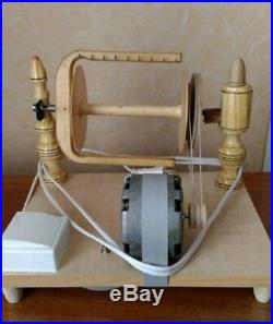 New Ecologically Wooden Electric Spinning Wheel Handmade Russia From Manufacture