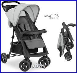 New Hauck Shopper Neo II Pushchair Buggy Stroller Grey+Raincover upto 4 Years