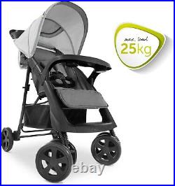 New Hauck Shopper Neo II Pushchair Buggy Stroller Grey+Raincover upto 4 Years