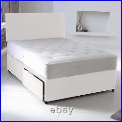 ORTHOPAEDIC DIVAN BED SET WITH MATTRESS AND HEADBOARD 3FT 4FT6 Double 5FT King