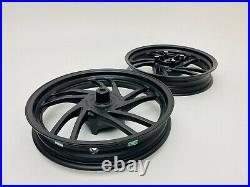 Pair Wheels Wheel Rims Honda Sh 125 150 From 2013 A 2016 Black No ABS