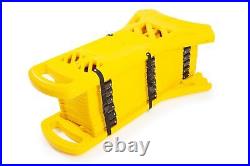 Plastic Expandable Barrier/Gate Black & Yellow on Wheels  Expands from to