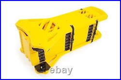 Plastic Expandable Barrier/Gate Black & Yellow on Wheels  Expands from to