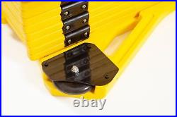 Plastic Expandable Barrier/Gate Black & Yellow on Wheels  Expands from to