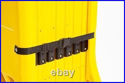 Plastic Expandable Barrier/Gate Black & Yellow on Wheels  Expands from to