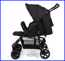 Puggle Lowton Luxe Storm Black 2-in-1 Pushchair Travel System with Rain Cover