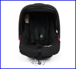 Puggle Lowton Luxe Storm Black 2-in-1 Pushchair Travel System with Rain Cover