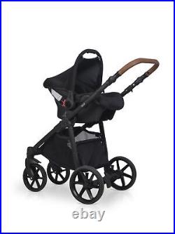 RIKO BASIC IDOL BABY PRAM 3in1 CARRYCOT + PUSHCHAIR + CAR SEAT