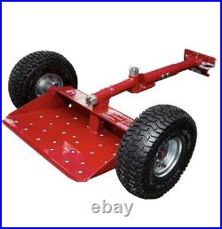 Red Jungle Wheels Two Wheel Sulky for Walkbehind Mowers from Jungle Jim's