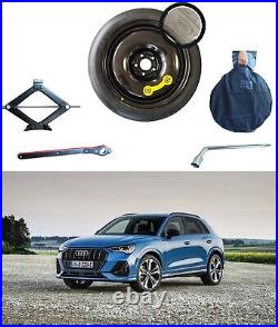 SPARE WHEEL TIRE 17 for AUDI Q3 from 10/2011 with la key car jack bag