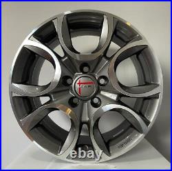 Set 4 Alloy Wheels Compatible Fiat 500L Type Doblo From 15 New MAK Italy