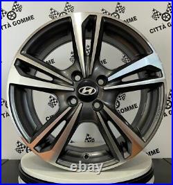Set 4 Alloy Wheels Compatible Hyundai i10 i20 Accent Atos Getz From 15 New