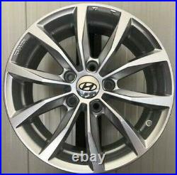 Set 4 Alloy Wheels Compatible for Hyundai IX20 IX35 I30 Tucson From 16 New