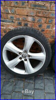 Set of 4 235/40 19 inch Tyres Nearly New and Alloy Wheels from Vauxhall Astra