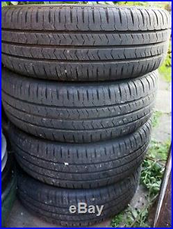 Set of 4 wheels with new tyres from VW transporter T4