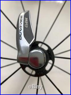 Shimano Dura Ace C24 Carbon Wheel Set, plus Skewers, Virtually Unused From New