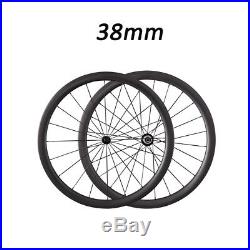 Ship From UK 38mm Carbon Clincher Cycling Wheels 1435g Ultra Light R13 Wheelset