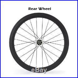 Ship From UK 50mm 60mm Carbon Wheels Clincher Tubular Road Bike Bicycle Wheel